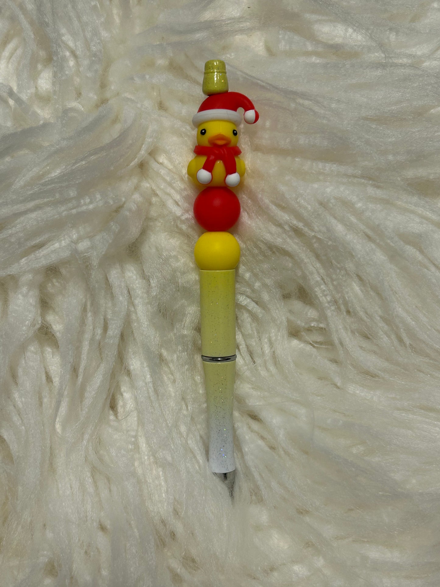 Christmas Duck Beaded Pen