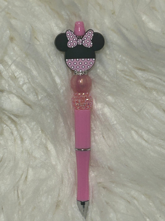 Minnie Mouse Beaded Pen