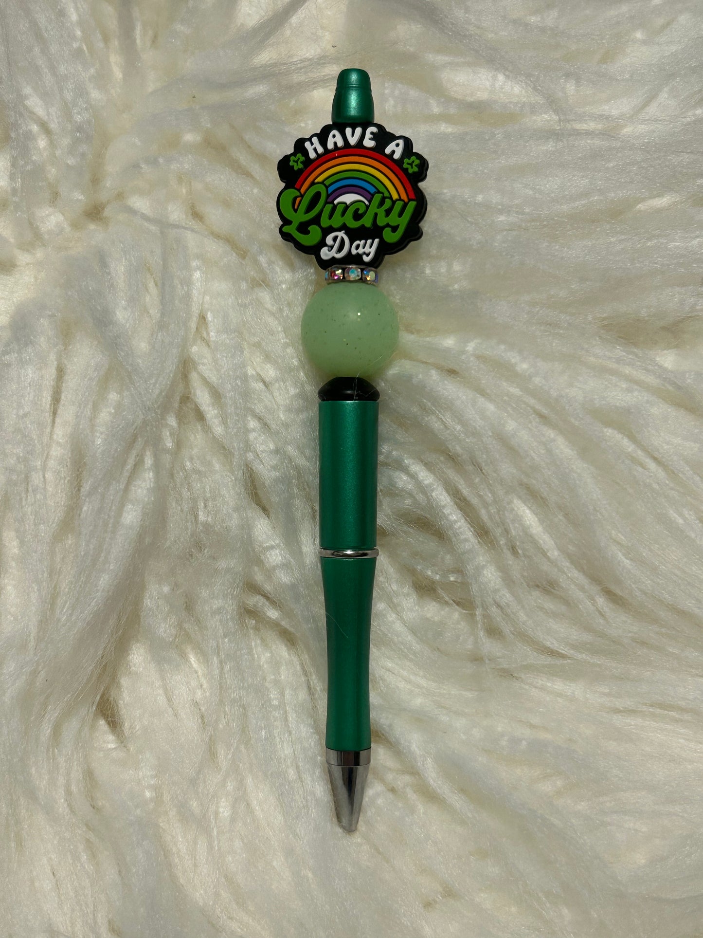 Have a Lucky Day Beaded Pen