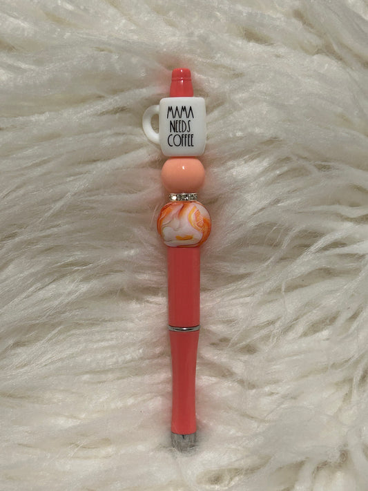 Mama Needs Coffee Beadable Pen